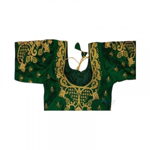 Fantasy Silk Blouse - Green