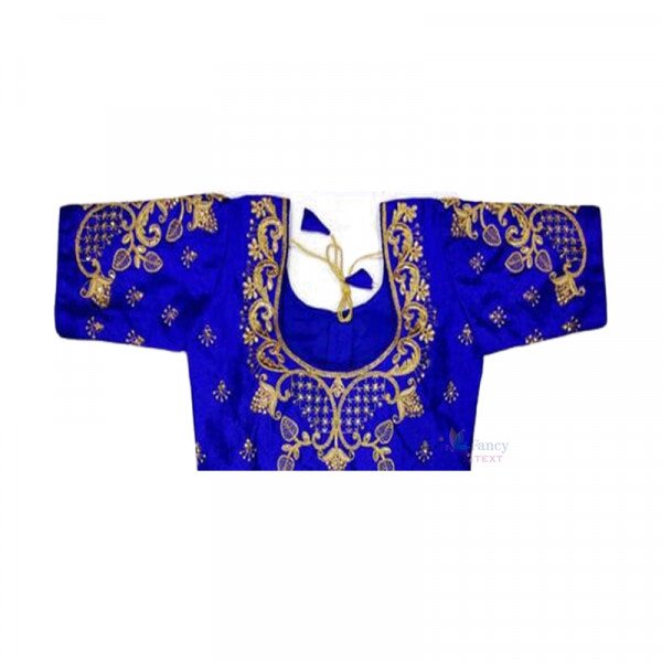 Fantasy Silk Blouse - Blue