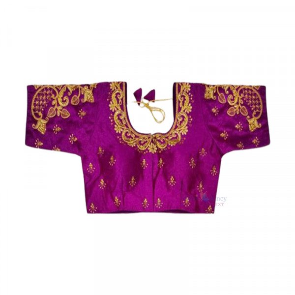 Fantasy Silk Blouse - Purple