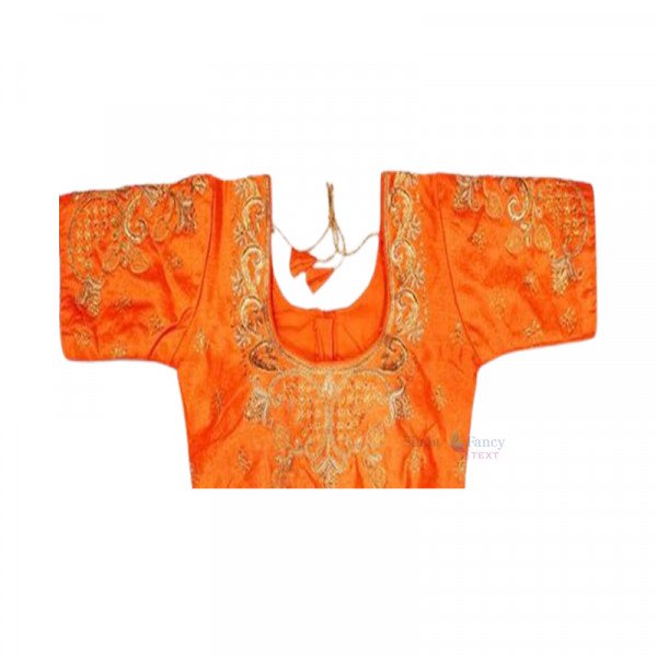 Fantasy Silk Blouse - Orange