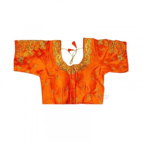 Fantasy Silk Blouse - Orange