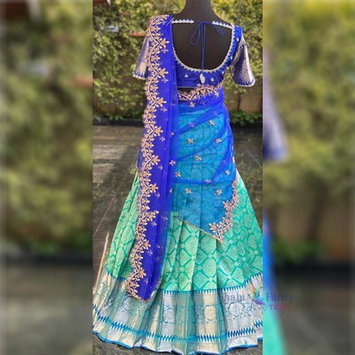 Half Saree Lehanga - Blue