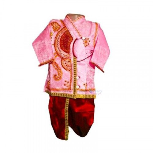 Boys kids Serwani ( 1-2 Years ) - Pink