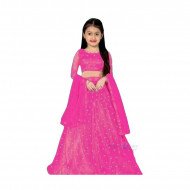 Princess Funky Kids Girls Lahengha Choli - Pink