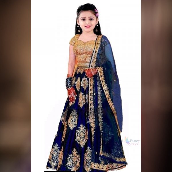 Kids Lehenga - Blue