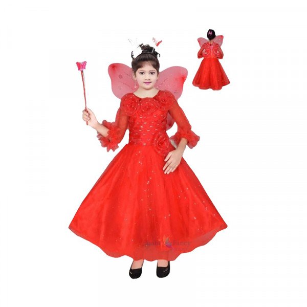 Red Net Frock