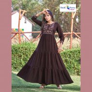 Gown Top queens Collection - Brown