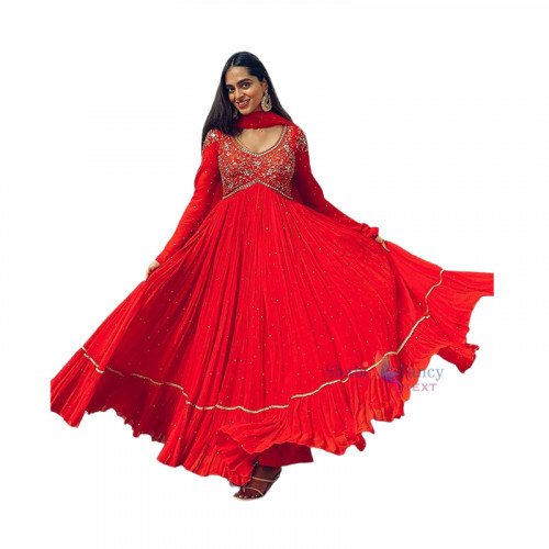 New Snarksli Gown Sttitched - Red