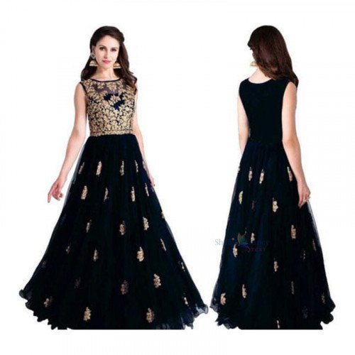 Party Wear Gown - Black