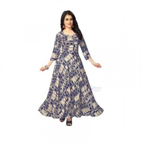 Rayon Long Anarkali Kurti