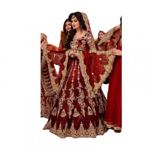 Reception Wear Lehenga - Red