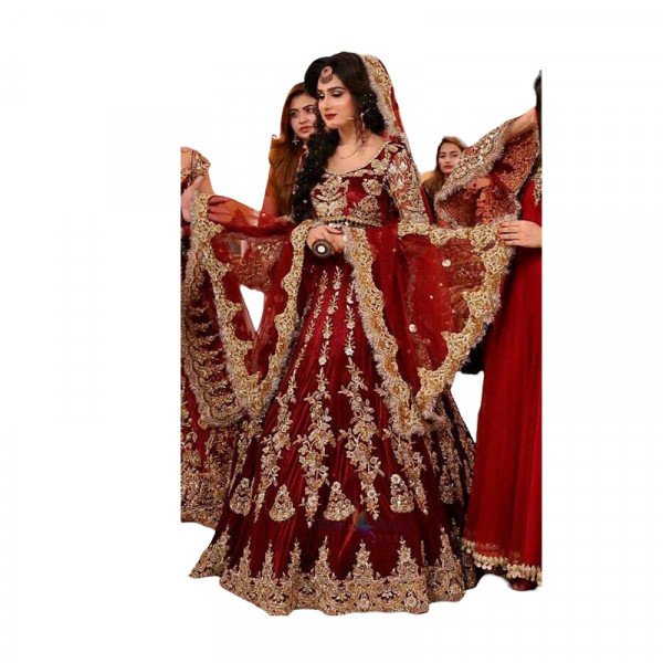 Reception Wear Lehenga - Red