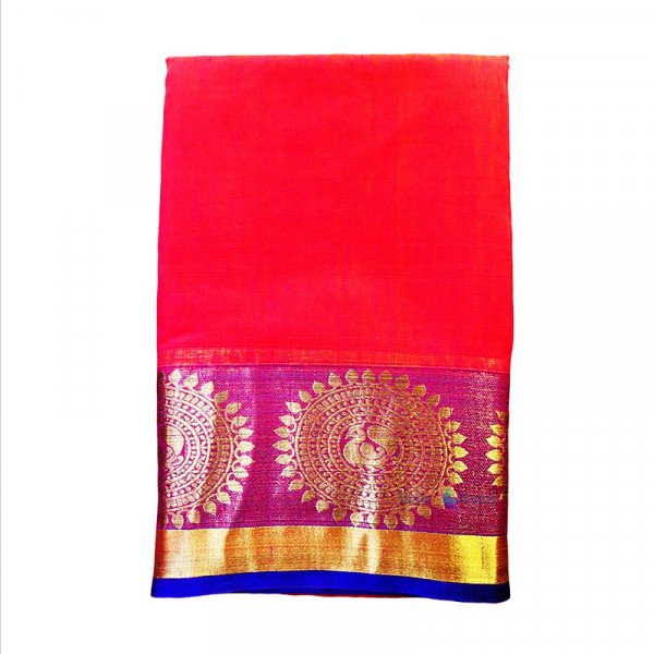 Cotton Silk Saree - Red