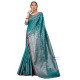 Kanika Silk Lichi Soft Saree - Blue