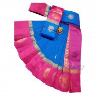 Kuppedem Silk Kotten Saree - Blue