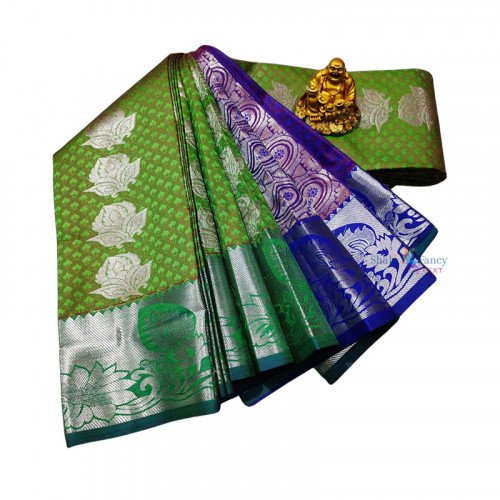 Samuthriga Art Soft Silk Saree - Green