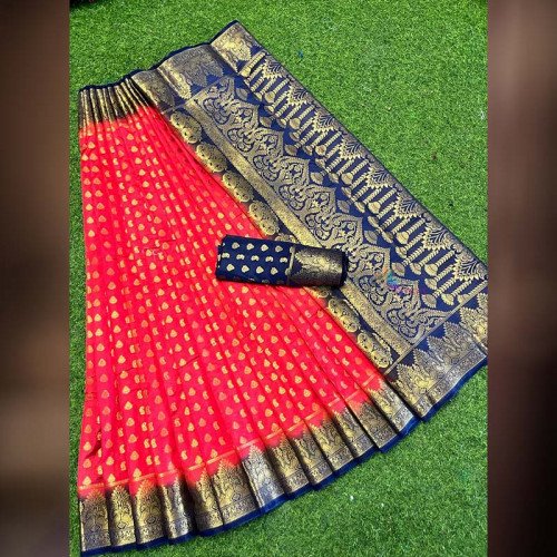 Soft Silk Saree - Red