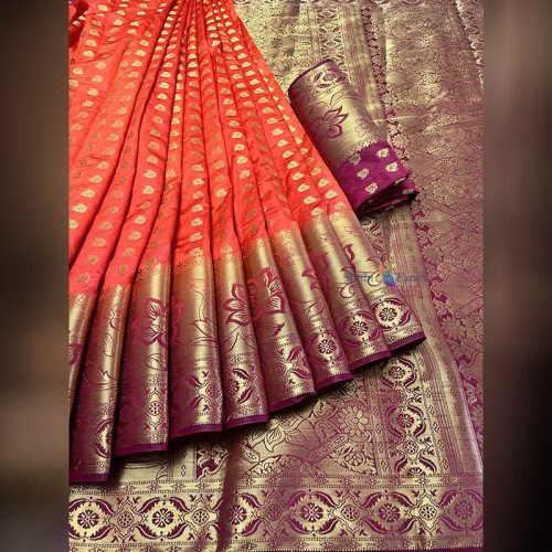 Soft Silk Saree - Red