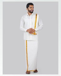 Cotton Shirts & Dhoti Set